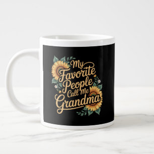 My Favorite People Call Me Grandma Mother's Day Large Coffee Mug