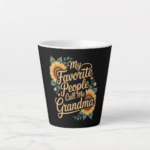 My Favorite People Call Me Grandma Mother's Day Latte Mug