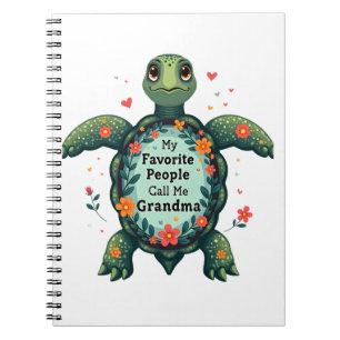 My Favorite People Call Me Grandma Turtle - Grandm Notebook