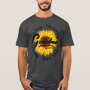 My Favorite People Call Me Grandma Women Sunflower T-Shirt