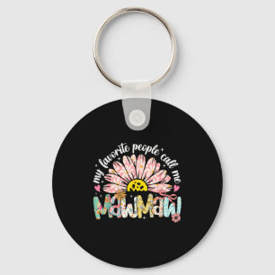 My Favorite People Call Me Mawmaw Mothers Day Girl Key Ring