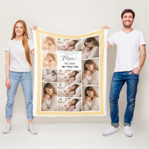 My Favorite People Call Me Mom  Personalized Photo Fleece Blanket