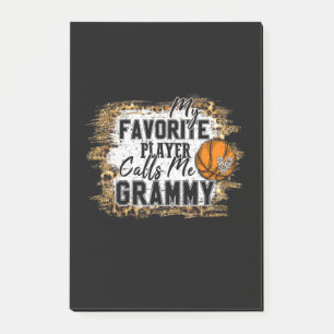 My Favorite Player Calls Me Grammy Basketball Xmas Post-it Notes