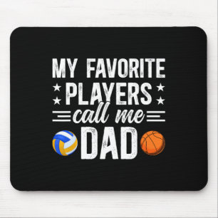 My Favorite Players Call Me Dad Sketll Volleyll Da Mouse Pad