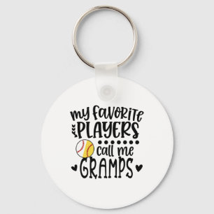 My Favorite Players Call Me Gramps Sell Softll Key Ring