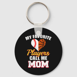 My Favorite Players Call Me Mom Sell Sketll Mom Key Ring