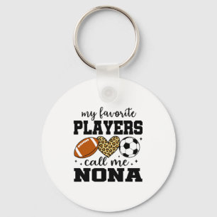 My Favorite Players Call Me Nona Footll Soccer T S Key Ring