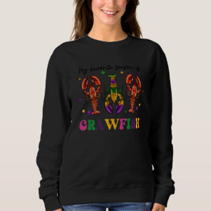 My Favorite Season Is Crawfish Mardi Gras Lobster Sweatshirt
