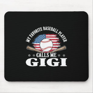 My Favorite Sell Player Calls Me Gigi Usa Flag Mouse Pad