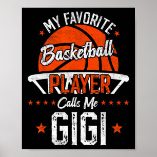 My Favorite Sketll Player Calls Me Gigi Funny Gran Poster