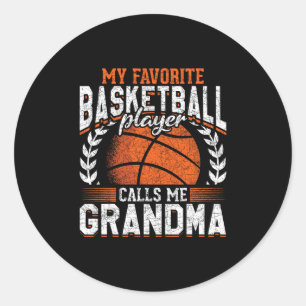 My Favorite Sketll Player Calls Me Grandma Sketll Classic Round Sticker