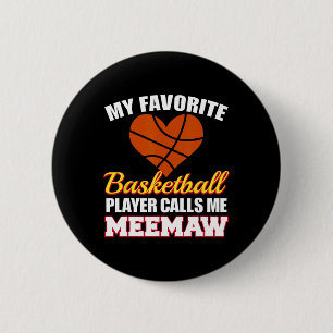 My Favorite Sketll Player Calls Me Meemaw Funny Me 6 Cm Round Badge