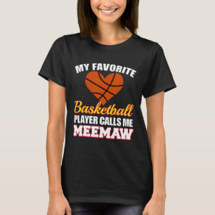 My Favorite Sketll Player Calls Me Meemaw Funny Me T-Shirt