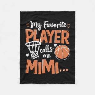 My Favorite Sketll Player Calls Me Mimi Fleece Blanket