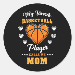 My Favorite Sketll Player Calls Me Mom 1 Classic Round Sticker