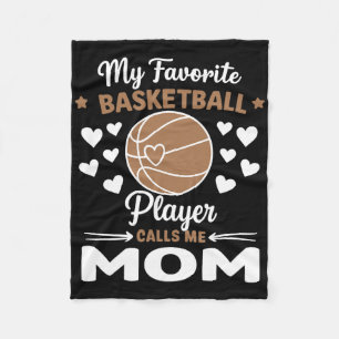 My Favorite Sketll Player Calls Me Mom Fleece Blanket