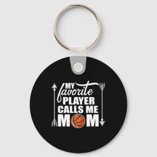 My Favorite Sketll Player Calls Me Mom Gift For Mo Key Ring