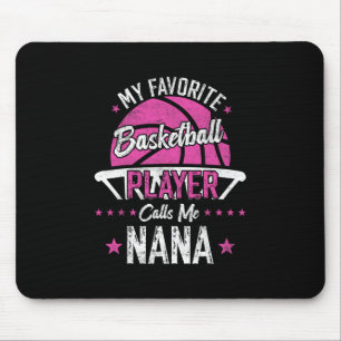 My Favorite Sketll Player Calls Me Nana Funny Gran Mouse Pad