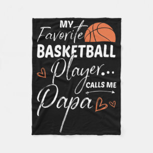 My Favorite Sketll Player Calls Me Papa Fleece Blanket