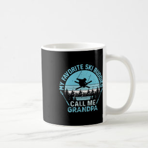 My Favorite Ski Buddies Call Me Grandpa Funny Skii Coffee Mug