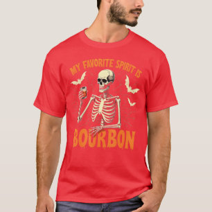My Favorite Spirit Is Bourbon Halloween Ghost T-Shirt