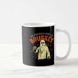 My Favorite Srit Is Whiskey Funny Ghost Halloween  Coffee Mug