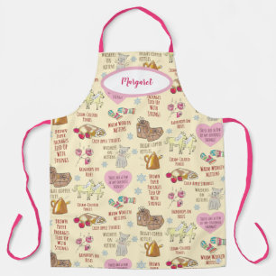 My Favorite Things Cute Buttercream Yellow Holiday Apron