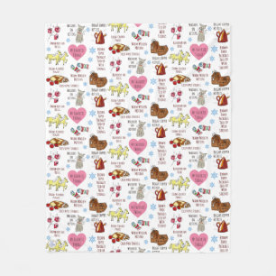 My Favorite Things Cute Cozy The Sound of Music  Fleece Blanket