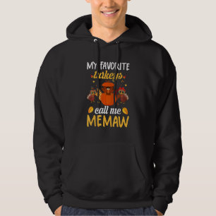 My Favorite Turkeys Call Me Memaw Thanksgiving Tur Hoodie