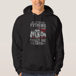 My Favorite US Flag Buddy Call Me Auntie US Flag Hoodie