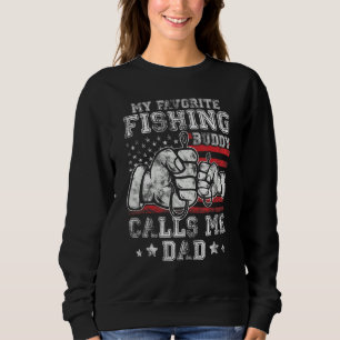 My Favorite US Flag Buddy Call Me Dad US Flag Sweatshirt