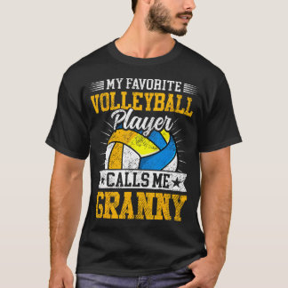 My Favorite Volleyball Player Calls Me Granny Moth T-Shirt