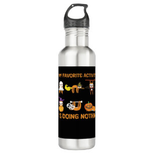 My Favourite Activity Is Doing Nothin' Retro Sloth 710 Ml Water Bottle