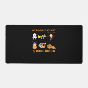 My Favourite Activity Is Doing Nothin' Retro Sloth Desk Mat