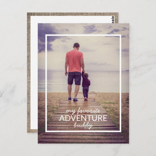 My Favourite Adventure Buddy Photo Postcard (Front/Back)