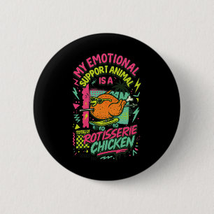 My Favourite Animal Is A Chicken Funny Cute 6 Cm Round Badge