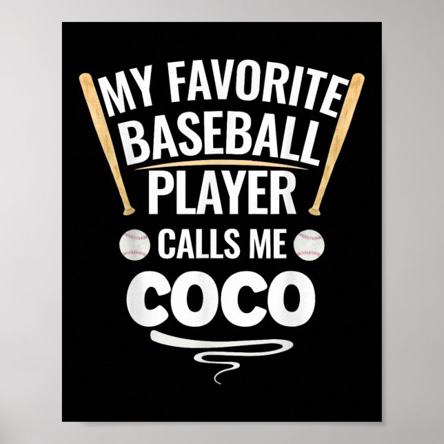 My Favourite Baseball Player Calls Me Coco  Poster (Front)