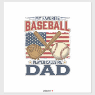 My Favourite Baseball Player Calls Me Dad Vintage