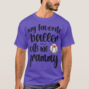My Favourite Baseball Player Calls Me Grammy Grand T-Shirt