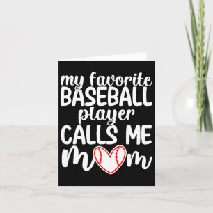 My Favourite Baseball Player Calls Me Mum Shirt Mo Card
