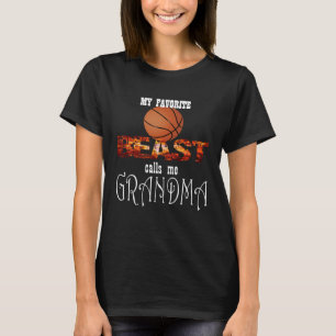 My Favourite Basketball BEAST Calls Me GRANDMA Spo T-Shirt