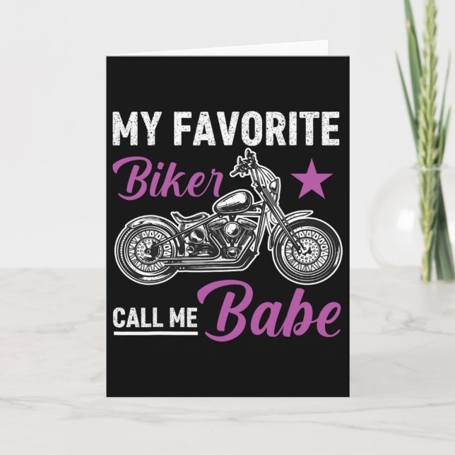 My Favourite Biker Call Me Bybe  Card (Front)