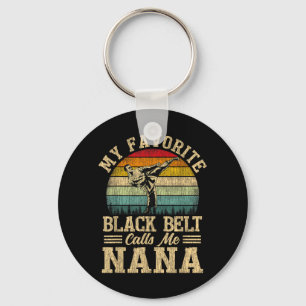 My Favourite Black Belt Calls Me Nana Mothers Day Key Ring