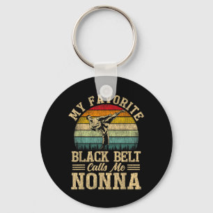 My Favourite Black Belt Calls Me Nonna Mothers Day Key Ring