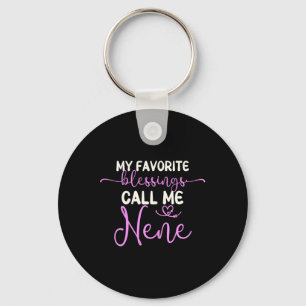 My Favourite Blessings Call Me Nene Grandma Mother Key Ring