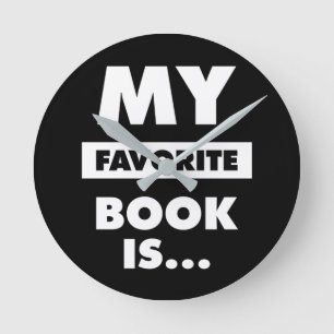 My Favourite Book Is... Round Clock