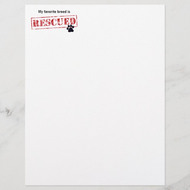 My Favourite Breed Is Rescued (Front)