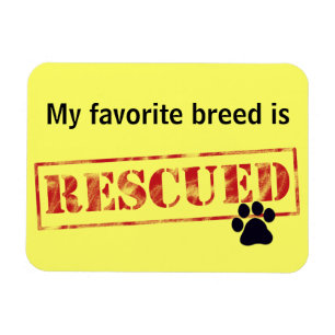 My Favourite Breed Is Rescued Magnet