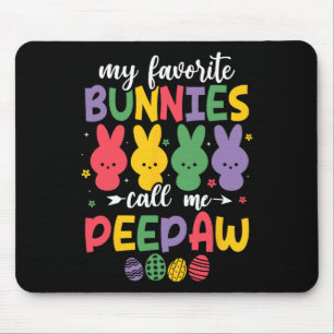 My Favourite Bunnies Call Me Bunnyaw Funny Cute Ea Mouse Pad