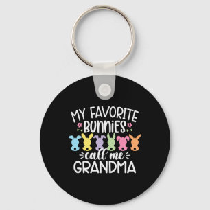 My Favourite Bunnies Call Me Grandma Easter Mother Key Ring